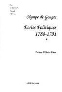 Cover of: Écrits politiques 1788-1791