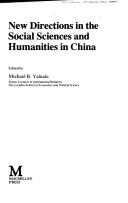 Cover of: New directions in the social sciences and humanities in China