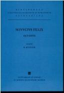 Cover of: M. Minuci Felicis Octavius by Marcus Minucius Felix
