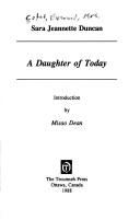Cover of: A daughter of today by Sara Jeannette Duncan