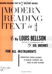 Cover of: Modern Reading Text in 4/4 For All Instruments