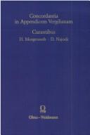 Cover of: Concordantia in Appendicem Vergilianam by Hermann Morgenroth