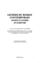 Cover of: Genèses du roman contemporain: incipit et entrée en écriture