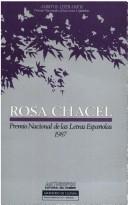 Cover of: Rosa Chacel: Premio Nacional de las Letras Españolas, 1987