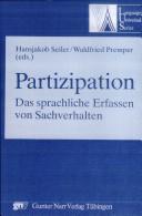 Cover of: Partizipation: das sprachliche Erfassen von Sachverhalten