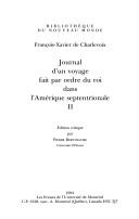 Journal d'un voyage fait par ordre du roi dans l'Amérique septentrionale by Pierre-François-Xavier de Charlevoix