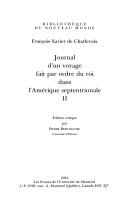 Cover of: Journal d'un voyage fait par ordre du roi dans l'Amérique septentrionale by Pierre-François-Xavier de Charlevoix