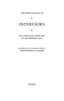 Cover of: The Penguin book of interviews by edited with an introduction by Christopher Silvester.