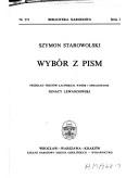 Cover of: Wybór z pism