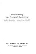 Cover of: Social learning and personality development by Albert Bandura, Albert Bandura