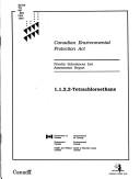 Cover of: 1,1,2,2,-Tetrachloroethane by Canada