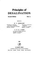 Cover of: Principles ofdesalination.