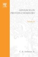 Cover of: Advancesin protein chemistry. by edited by C.B. Anfinsen, John T. Edsall, Frederic M. Richards.