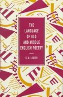 Cover of: The language of old and Middle English poetry