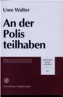 Cover of: An der Polis teilhaben: Bürgerstaat und Zugehörigkeit im archaischen Griechenland