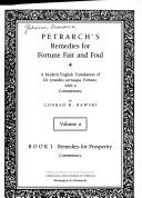 Cover of: Petrarch's Remedies for fortunefair and foul by Francesco Petrarca