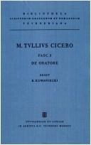 Cover of: De oratore by Cicero, Cicero