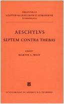 Cover of: Aeschyli Septem contra Thebas