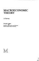 Cover of: Macroeconomic theory, a survey