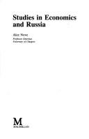 Cover of: Studies in economics and Russia