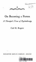 Cover of: On becoming a person by Rogers, Carl R.