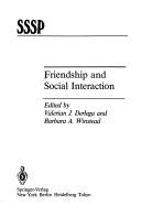 Cover of: Friendship and social interaction