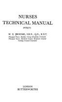 Cover of: Nurses technical manual. | 