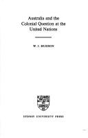 Cover of: Australia and the colonial question at the United Nations