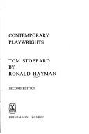 Cover of: Tom Stoppard. by Ronald Hayman, Ronald Hayman