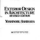 Cover of: Exterior design in architecture by Yoshinobu Ashihara