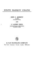 Cover of: Finite Markov chains by John G. Kemeny