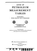 ASTM-IP petroleum measurement tables by American Society for Testing and Materials