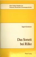 Das Sonett bei Rilke by Sigrid Kellenter