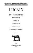 Cover of: La guerre civil by Lucan
