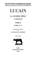 Cover of: La guerre civil by Lucan, Lucan