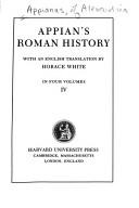 Cover of: Appian's Roman history: with an English translation