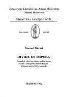 Cover of: Divide et impera