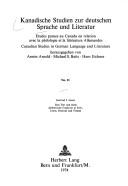 Cover of: Das Tier und seine dichterische Funktion in Erec, Irwein, Parzival und Tristan by Gertrud Jaron Lewis
