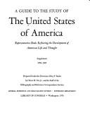 Cover of: A guide to the study of the United States of America, supplement 1956-1965: representative books reflecting the development of American life and thought