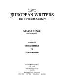 Cover of: European writers: the twentieth century