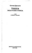 Cover of: Teseida delle nozze d'Emilia by Giovanni Boccaccio