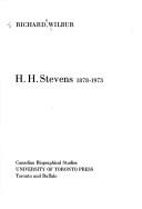 Cover of: H. H. Stevens, 1878-1973