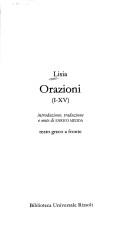 Cover of: Orazioni I-XV