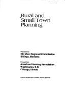 Cover of: Rural and small town planning