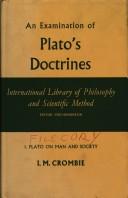 Cover of: An examination of Plato's doctrines