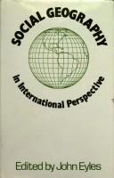 Cover of: Social geography in international perspective