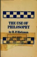 Cover of: The use of philosophy