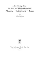 Cover of: Das Prosagedicht im Wien der Jahrhundertwende: Altenberg - Hofmannsthal - Polgar