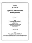 Cover of: Optical components and systems: 31 March-1 April 1987, the Hague, the Netherlands
