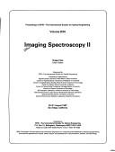 Cover of: Imaging spectroscopy II: 20-21 August 1987, San Diego, California